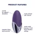 Satisfyer Purple Pleasure - klitorisvibrator uppladdningsbar lila