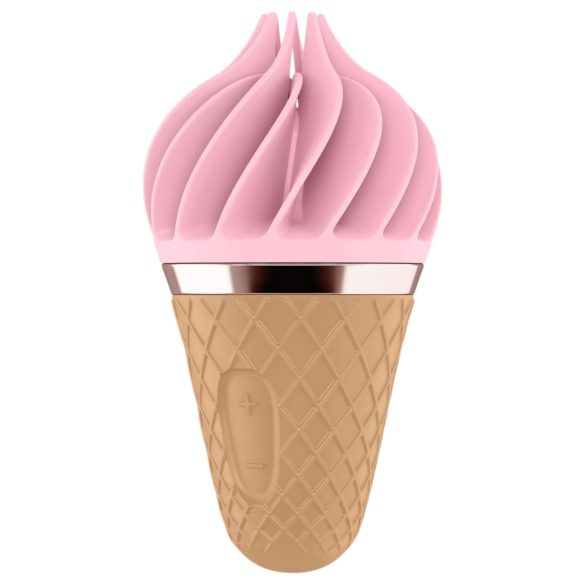Satisfyer Sweet Treat - uppladdningsbar roterande klitorisvibrator (rosa-brun)