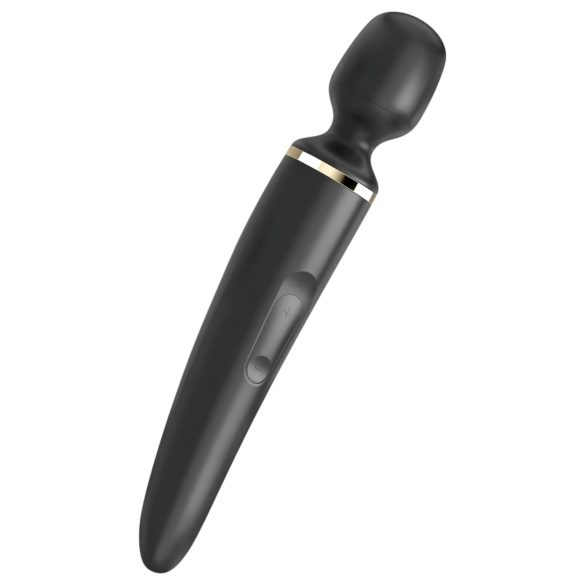 Satisfyer Wand-er Woman - massagevibrator - vattentät - svart