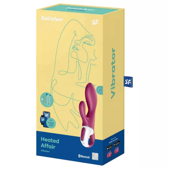 Satisfyer Heated Affair - värmande klitorisstimulator vibrator - röd