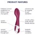 Satisfyer Hot Spot - uppladdningsbar, uppvärmd G-punktsvibrator (röd)