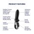 Satisfyer Hot Passion - smart värmande anal vibrator (svart)
