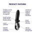 Satisfyer Hot Passion - analvibrator med värmefunktion - svart
