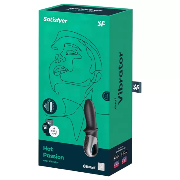 Satisfyer Hot Passion - analvibrator med värmefunktion - svart