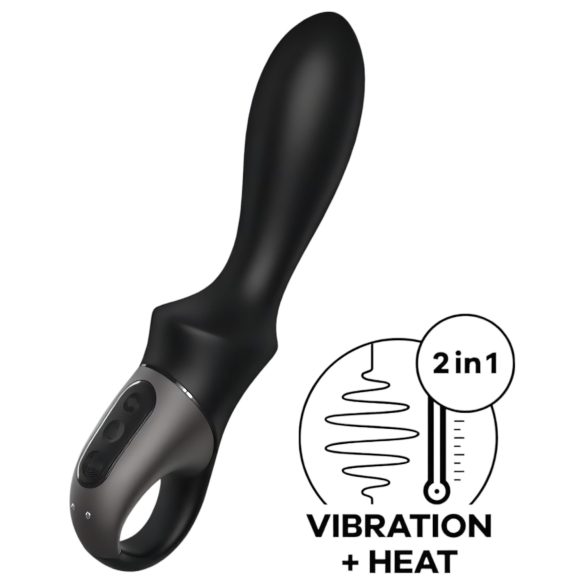 Satisfyer Heat Climax - analvibrator med värmefunktion - svart