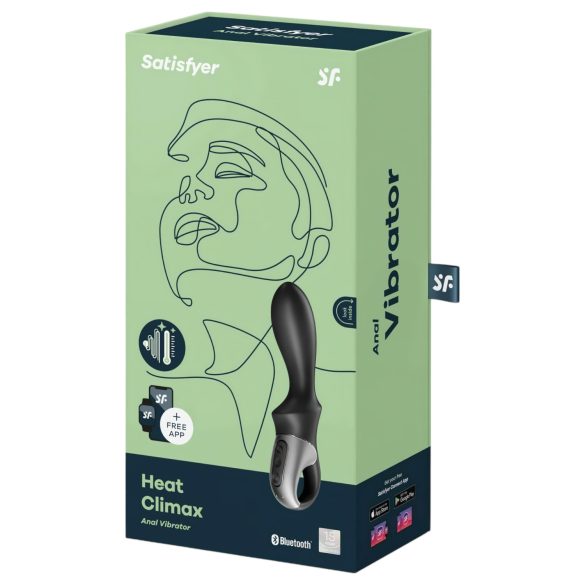 Satisfyer Heat Climax - analvibrator med värmefunktion - svart