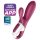 Satisfyer Hot Bunny - smart värmande klitorisstimulator med arm (röd)
