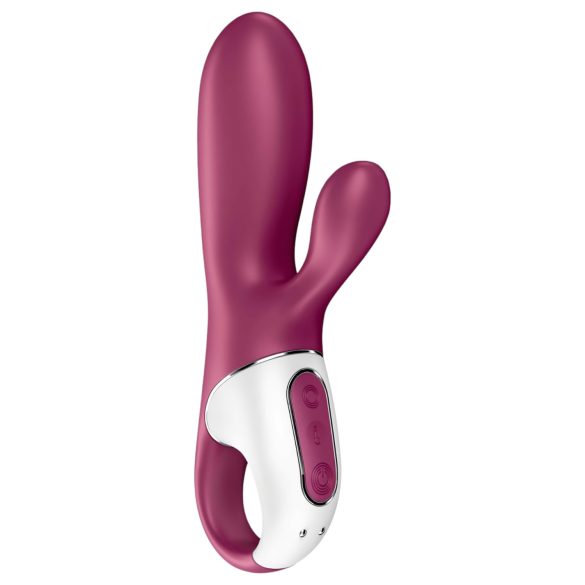 Satisfyer Hot Bunny - klitorisstimulator med värme och arm - röd