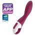 Satisfyer Heated Thrill - uppvärmd vibrator - smart funktion - röd