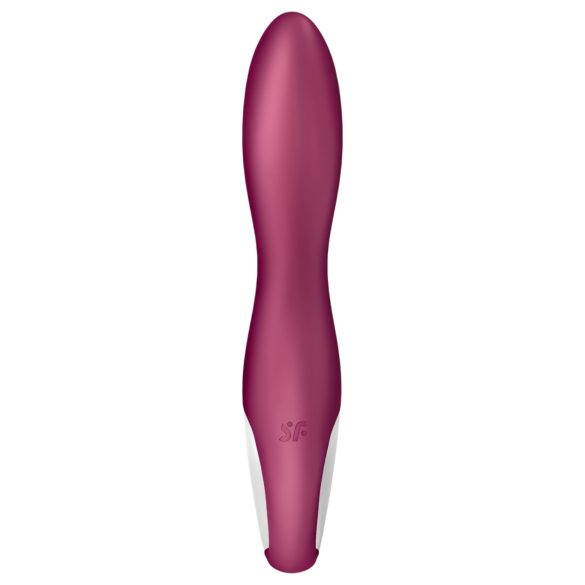 Satisfyer Heated Thrill - uppvärmd vibrator - smart funktion - röd