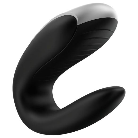 Satisfyer Double Fun - parvibrator med appstyrning - vattentät - svart