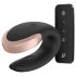 Satisfyer Double Love - smart radiostyrd parvibrator (svart)