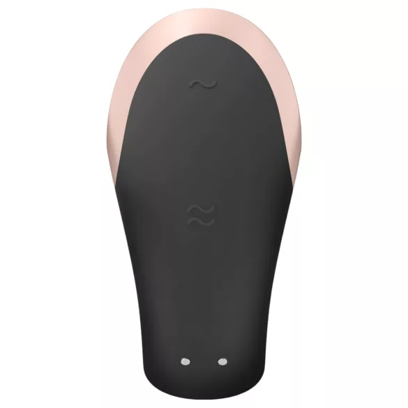 Satisfyer Double Love - parvibrator med fjärrkontroll - svart