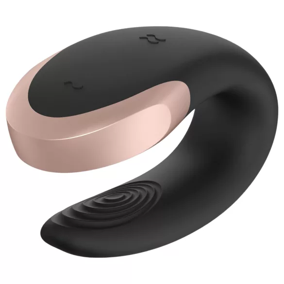 Satisfyer Double Love - parvibrator med fjärrkontroll - svart