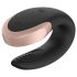 Satisfyer Double Love - smart radiostyrd parvibrator (svart)