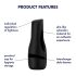 Satisfyer Men Classic - manuell sugrörelse masturbator (svart)