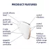 Satisfyer Love Triangle - Appstyrd luftvibrator för klitorisstimulering (vit)