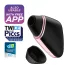 Satisfyer Love Triangle - lufttrycksvibrator klitorisstimulator - svart
