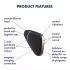 Satisfyer Love Triangle - lufttrycksvibrator klitorisstimulator - svart