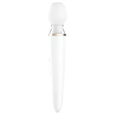   Satisfyer Double Wand-er - massagevibrator med appstyrning - vit