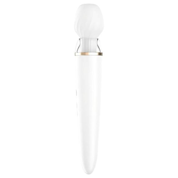 Satisfyer Double Wand-er - massagevibrator med appstyrning - vit
