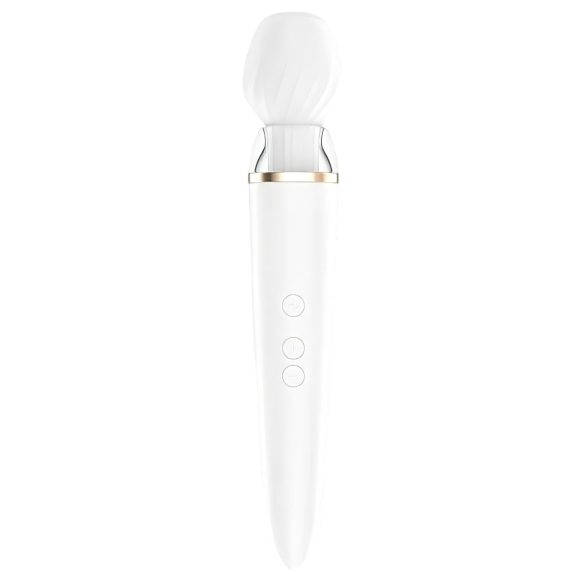 Satisfyer Double Wand-er - massagevibrator med appstyrning - vit