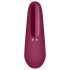 Satisfyer Curvy 1+ - lufttryck vibrator för klitoris - röd - appstyrd
