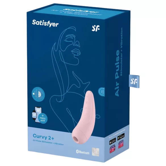 Satisfyer Curvy 2+ - klitorisstimulator med lufttryck - rosa