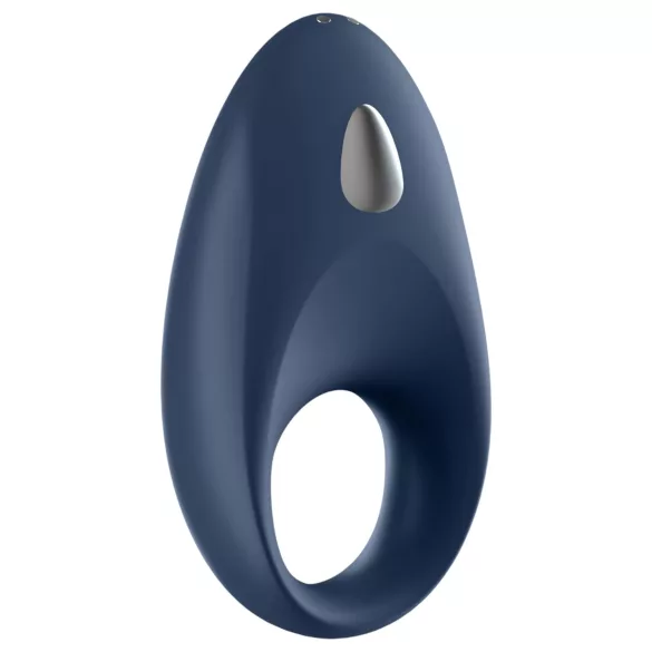 Satisfyer Mighty One - penisring med vibration - bluetooth - silikon blå