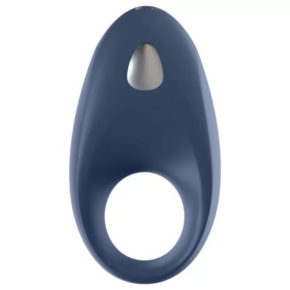 Satisfyer Mighty One - penisring med vibration - bluetooth - silikon blå