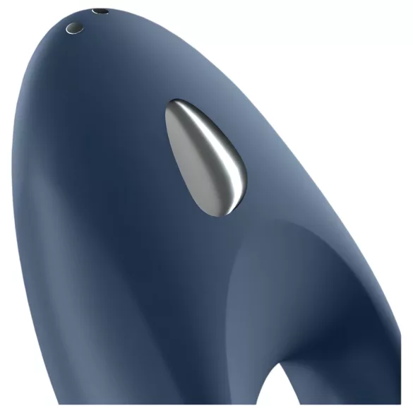 Satisfyer Mighty One - penisring med vibration - bluetooth - silikon blå