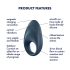 Satisfyer Mighty One - smart penisring med vibration (blå)