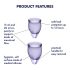 Satisfyer Feel Confident - Menskopp set (lila)