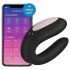 Satisfyer Double Joy - smart vattentät parvibrator (svart)