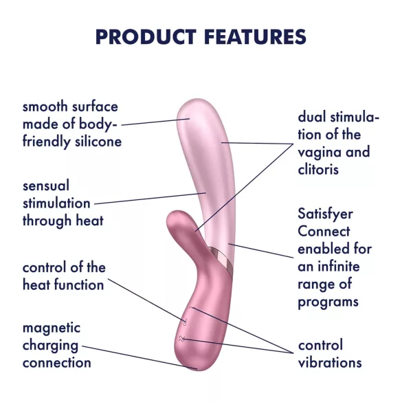 Satisfyer Hot Lover - Appstyrd vibrator (rosa)