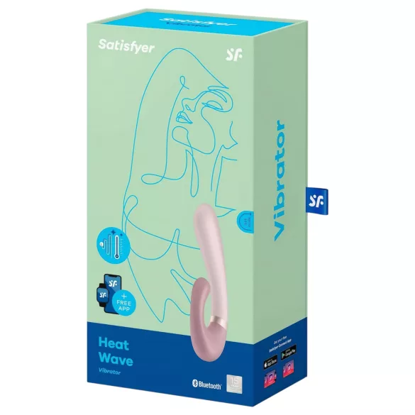 Satisfyer Heat Wave - App-styrd värmande vibrator (beige)
