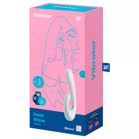 Satisfyer Heat Wave - App-styrd värmande vibrator (mint)