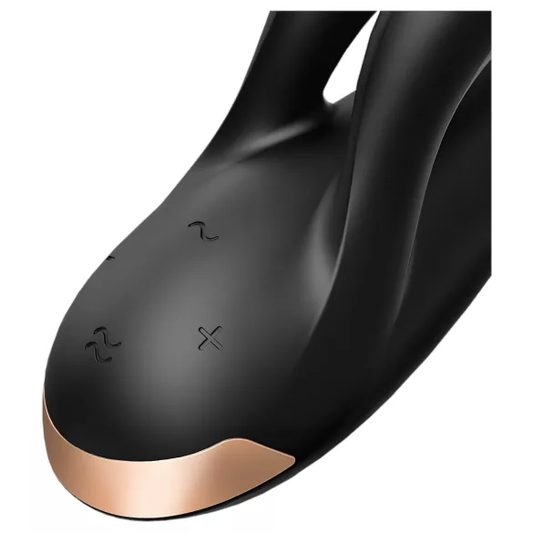 Satisfyer Double Flex - App‑styrd vibrator med klitorisarm (svart)