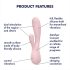 Satisfyer Mono Flex - smart vattentät vibrator (rosa)