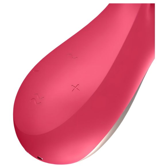 Satisfyer Mono Flex - vibrator med appstyrning - vattentät - röd