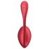 Satisfyer Shiny Petal - vibrerande ägg med fjärrkontroll - röd
