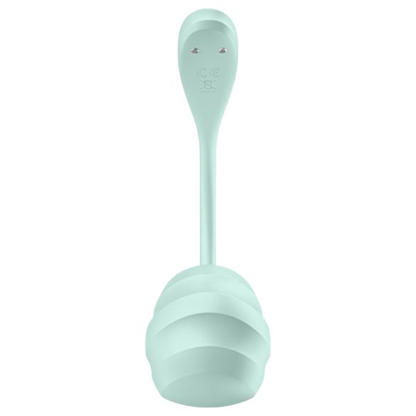 Satisfyer - vibratorägg med fjärrkontroll - återladdningsbar - grön