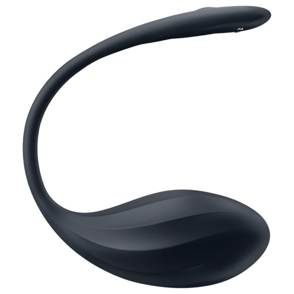 Satisfyer Ribbed Petal - radiostyrd vibrerande ägg (svart)