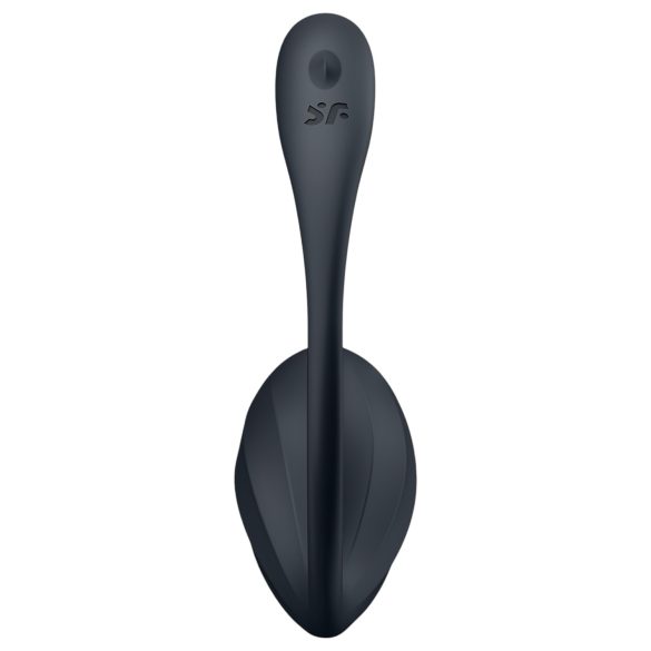 Satisfyer Ribbed Petal - radiostyrd vibrerande ägg (svart)