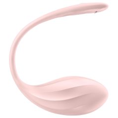   Satisfyer - vibrerande ägg med fjärrkontroll - ribbad - rosa