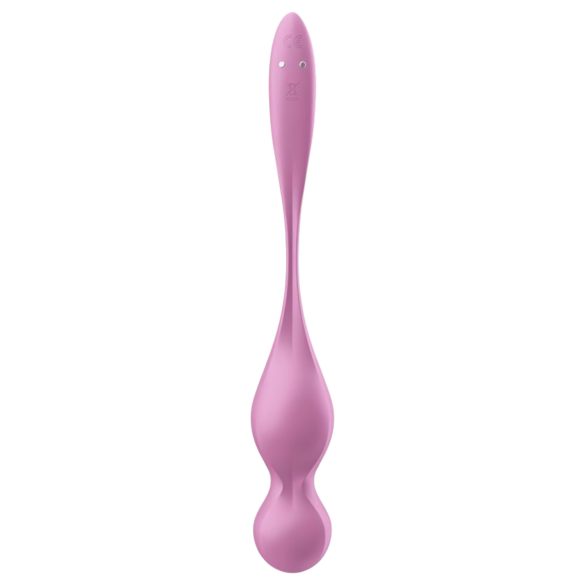 Satisfyer Love Birds 1 - vibrerande geishakulor - appstyrd - rosa
