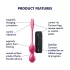Satisfyer Love Birds 2 - vibratorisk geishakulor - appstyrd - rosa