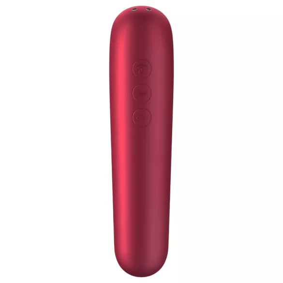Satisfyer Dual Love - klitoris- och vaginalvibrator - smart funktion - röd