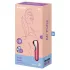 Satisfyer Dual Love - klitoris- och vaginalvibrator - smart funktion - röd