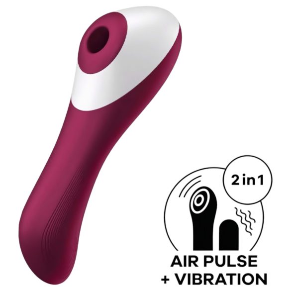 Satisfyer Dual Crush - vibrator för vagina och klitoris - uppladdningsbar - röd